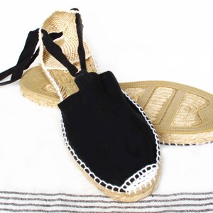 IBIZA Lace Up Vegan Espadrilles Organic Cotton Women, sandals, shoes image 3