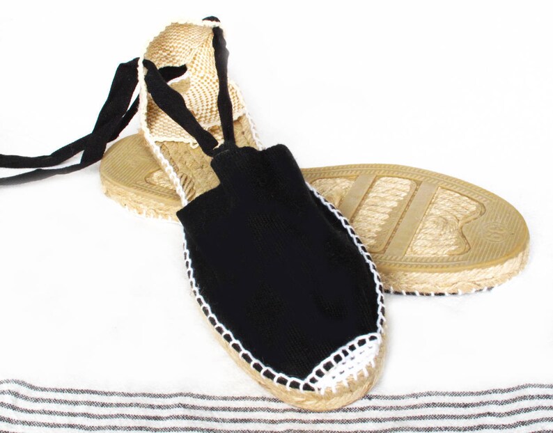 IBIZA Lace Up Vegan Espadrilles Organic Cotton Women, sandals, shoes image 3