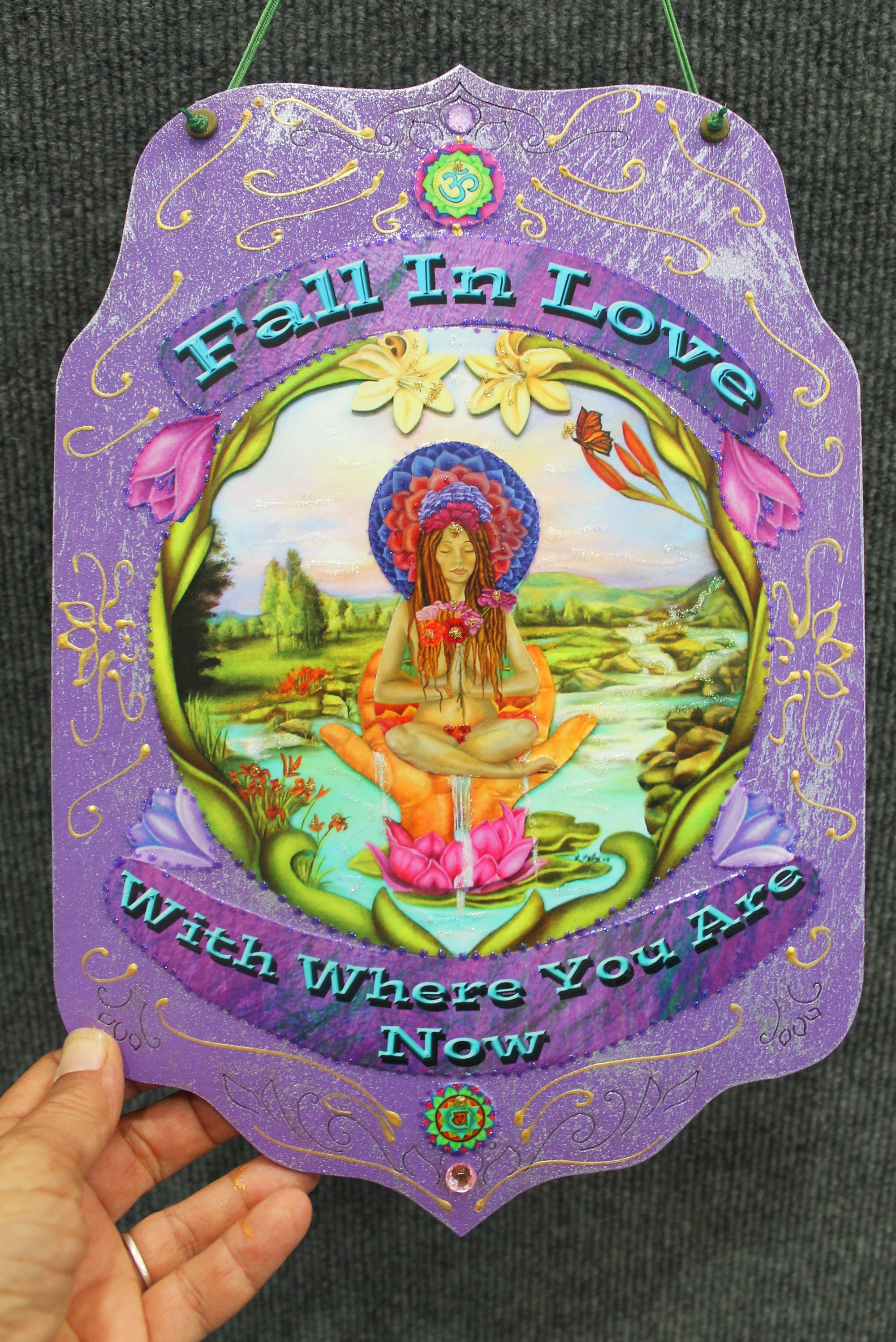 Healing Art Metaphysical Art Spiritual Wall Hanging Yoga Etsy