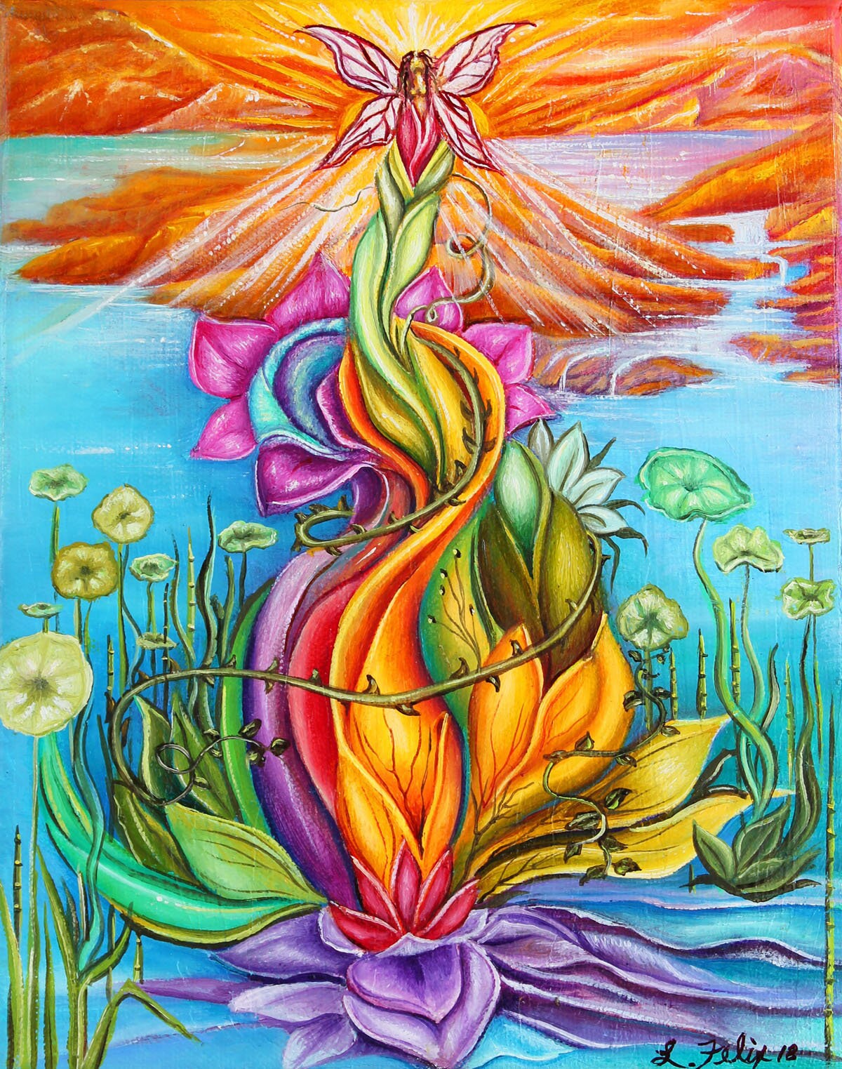Fantasy Landscapefairy Artsurrealistic Landscape Etsy Uk