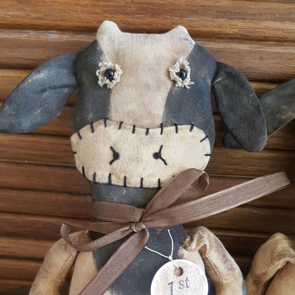 Prize Cow Primitive Folkart Epattern