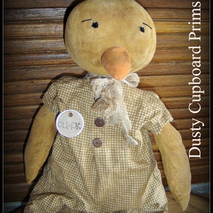 Miss Quackers~ Prim Duck Doll E pattern