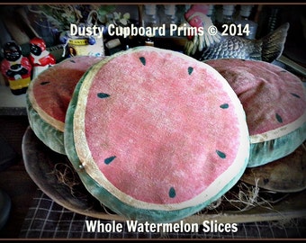 Whole Watermelon Slice Bowl Fillers sewing epattern summer fruit