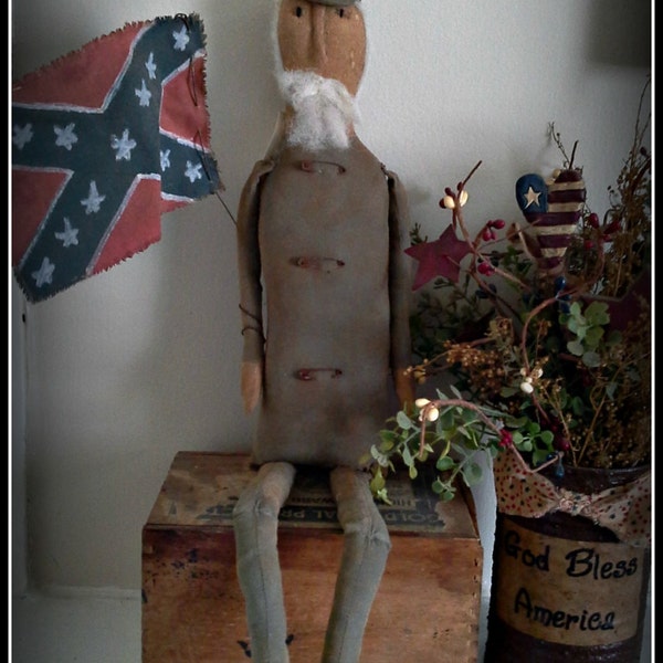 Civil War Soldier Doll 18" Primitive E Pattern