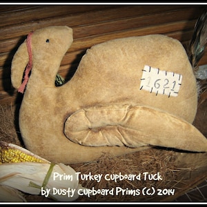 Prim Turkey Cupboard Tuck Autumn Fall sewing  e-pattern