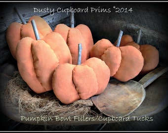 Pumpkin Bowl Fillers ~Cupboard Tucks E-pattern