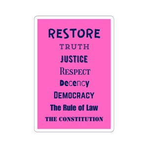 Stickers Empowerment Kiss-Cut - Déco de déclaration politique, Stickers Justice et Démocratie, Stickers pour ordinateur portable, Cadeau pour militants