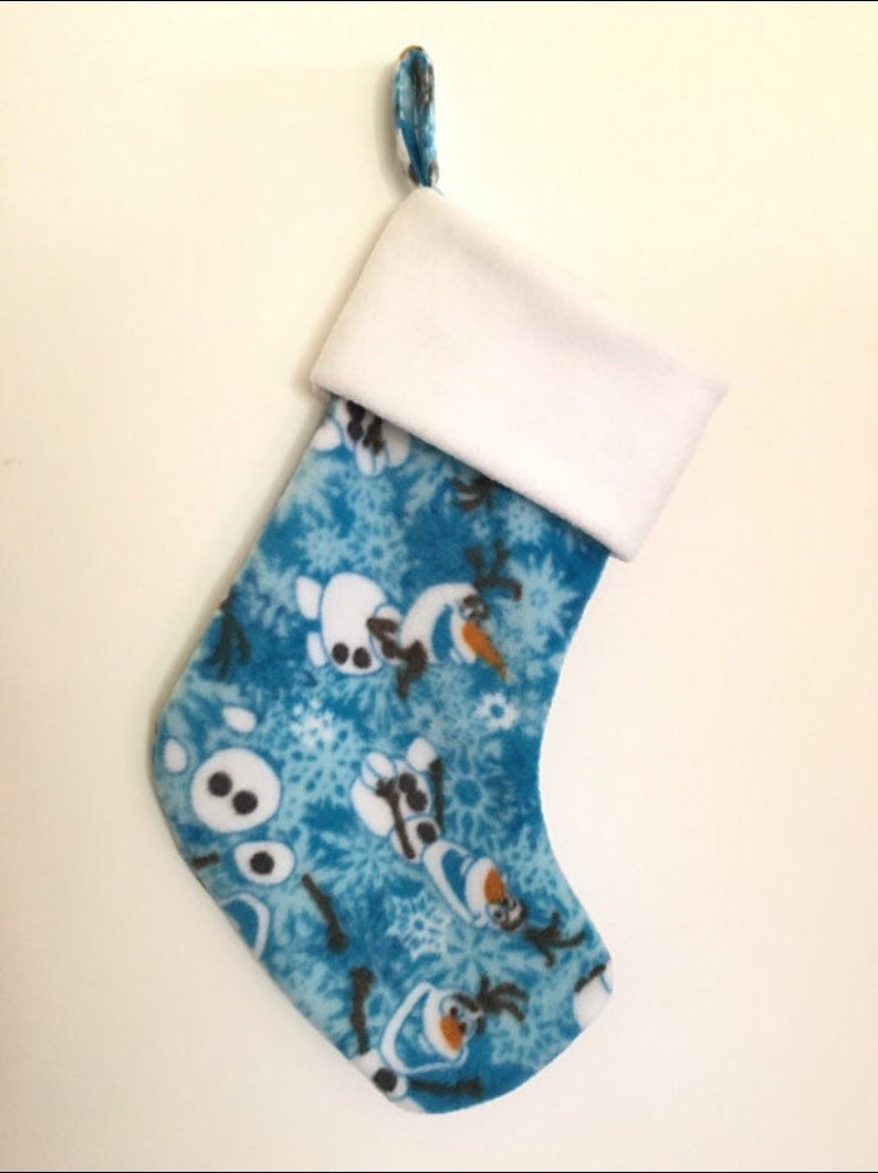 Personalize this Frozen-Olaf Fleece Stocking