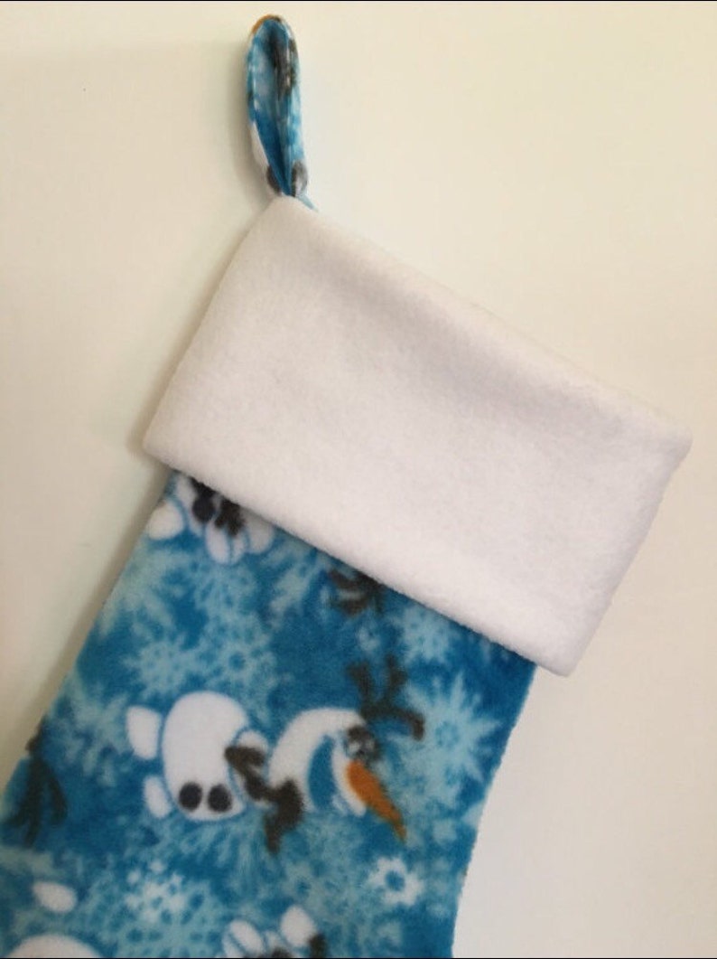 Personalize this Frozen-Olaf Fleece Stocking