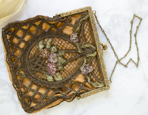 Antique Victorian Purse - Downton Abbey Gift For … - image 7