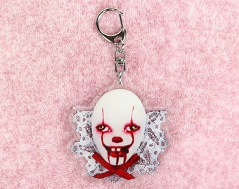 Pennywise IT clownface keychain
