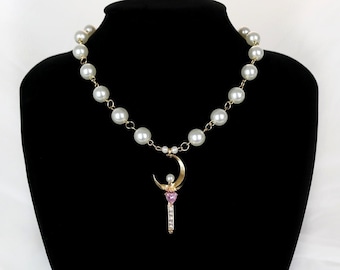 Sailor moon pearl necklace