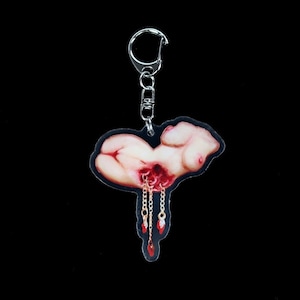 Gory female body torso keychain // Alienmoe signature keychain