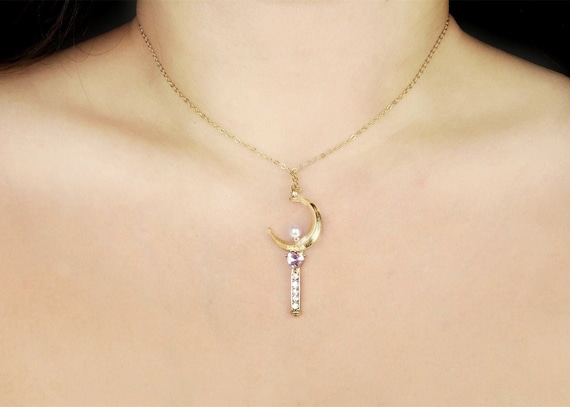 Sailor moon wand necklace sale