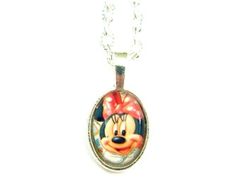 Minnie Mouse Necklace - Etsy UK