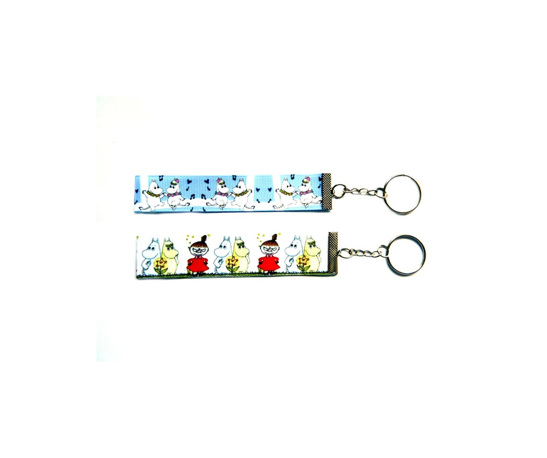 Moomins 2 X Folded Ribbon Keyrings Keychains - Etsy