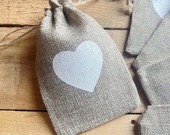 Heart Drawstring Bag