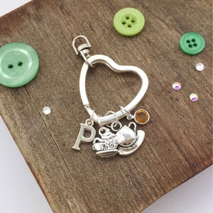 Add on charm, add on initial, add in item, initial charm, silver initial charm, letters, alphabet, personalised, personalized, findings, image 3