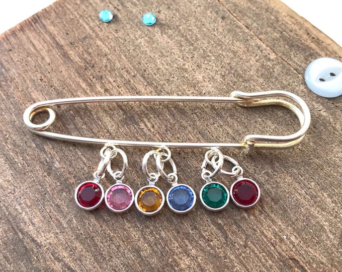 Family Birthstone Pin