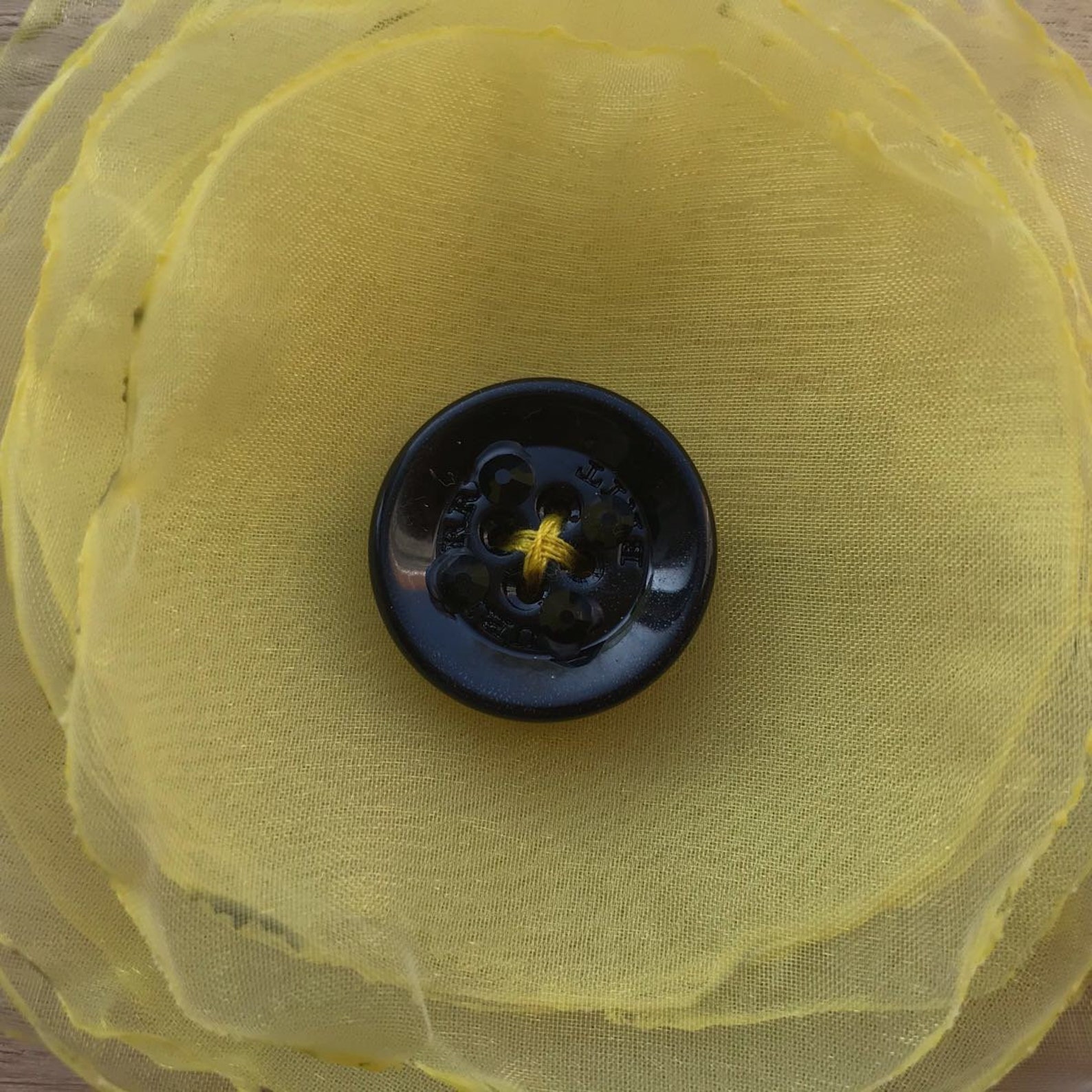 Yellow Flower Pin Yellow Flower Brooch Flower Pin Yellow Etsy UK