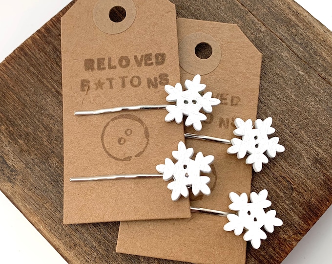 Snowflake Hair Clips