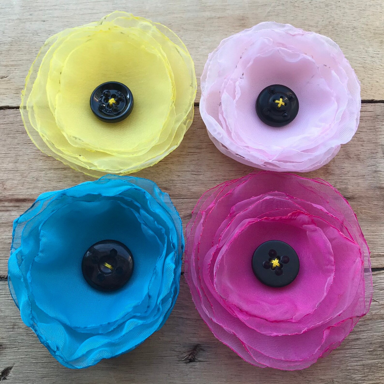 Yellow Flower Pin Yellow Flower Brooch Flower Pin Yellow Etsy UK