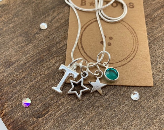 Star necklace, star charm necklace, silver star necklace, personalised star necklace, personalized necklace for women, quirky gifts,