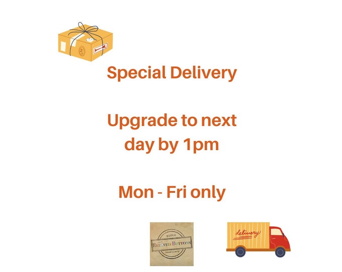 UK Shipping Upgrade - guaranteed next day delivery Mon - Fri only