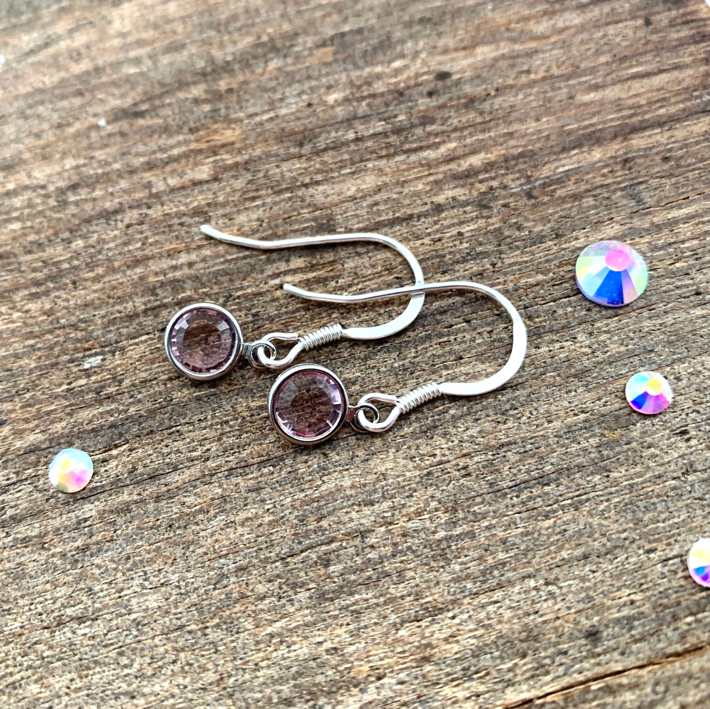 Birthstone earrings june