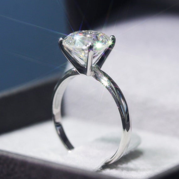 Diamond Engagement Ring 2 Carat Diamond Ring White Gold Ring Engagement Gift For Her Diamond Gold Ring FREE SHIPPING