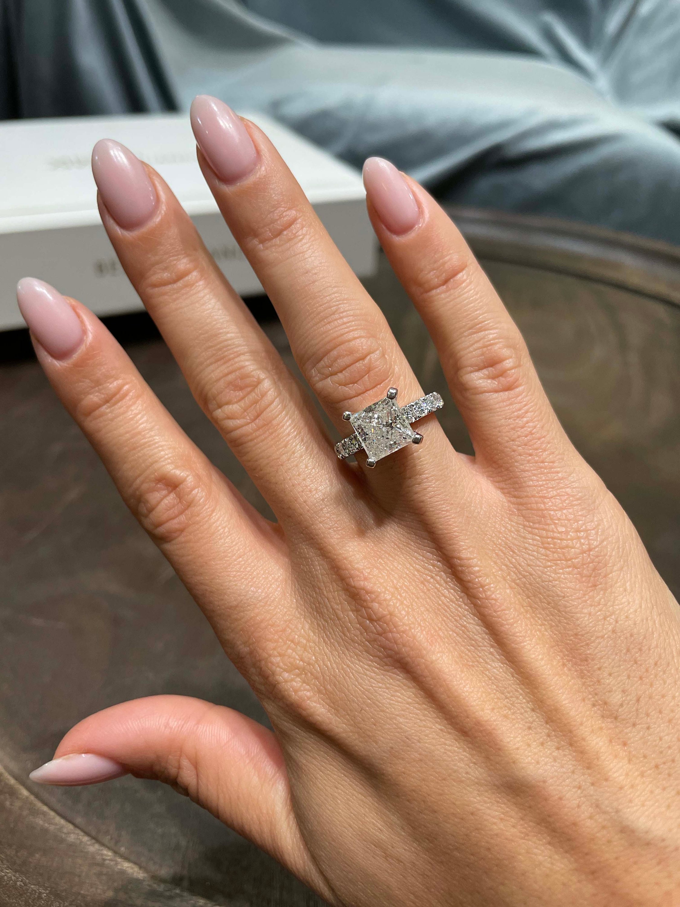 3.5 carat princess cut diamond Clearance