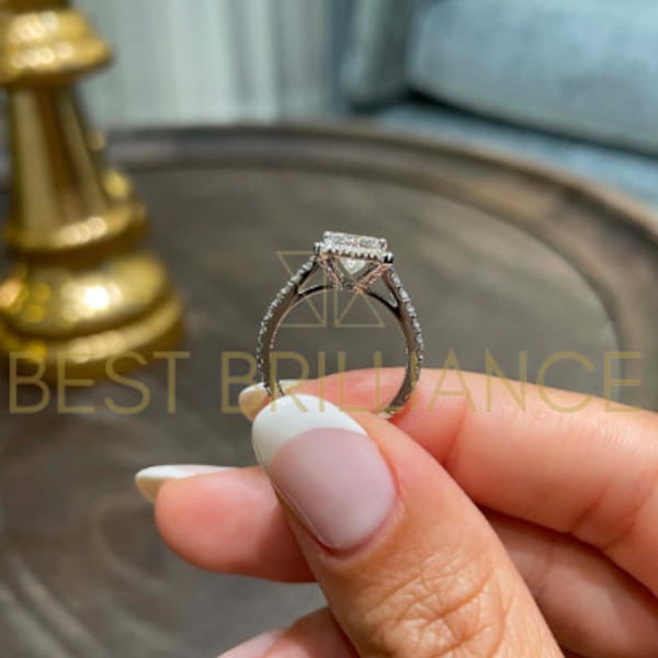 Designer 1.5 CT Princess Diamond Engagement Amazing Ring for Her