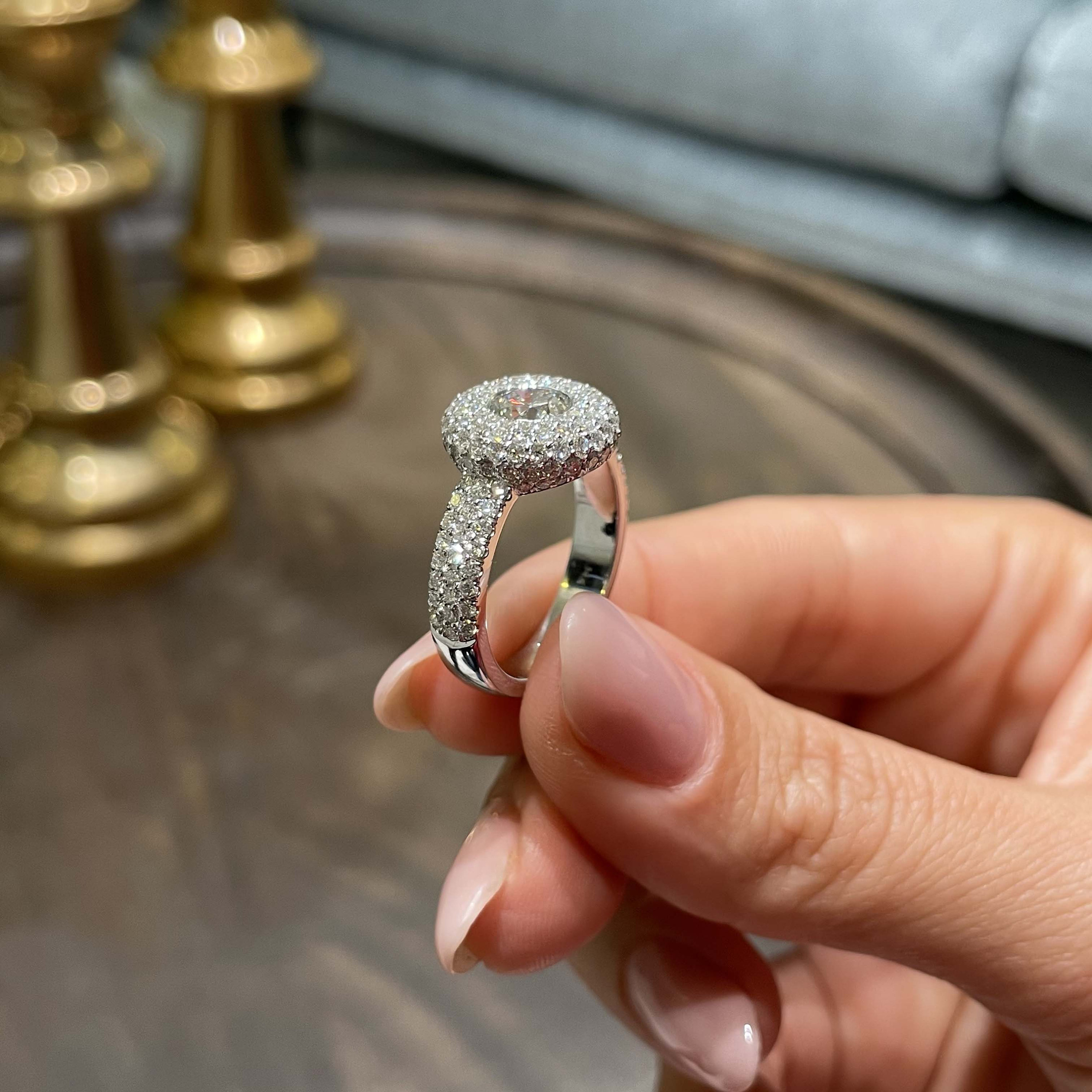 Detachable halo for engagement ring sale