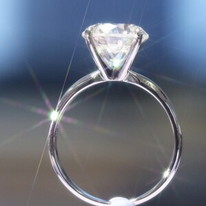 Diamond Engagement Ring 2 Carat Diamond Ring White Gold Ring Engagement Gift For Her Diamond Gold Ring FREE SHIPPING image 3