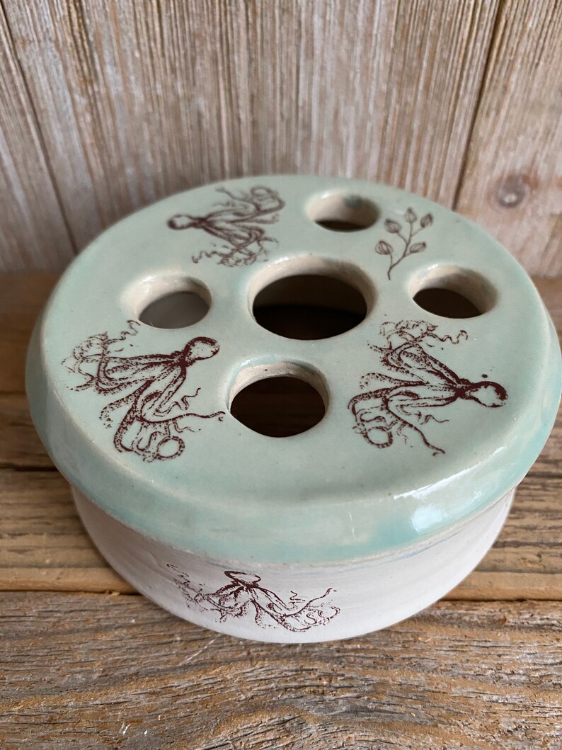 Flower Frog Ceramic Lid Fits Canning Jar Potpourri Jar Lid Etsy