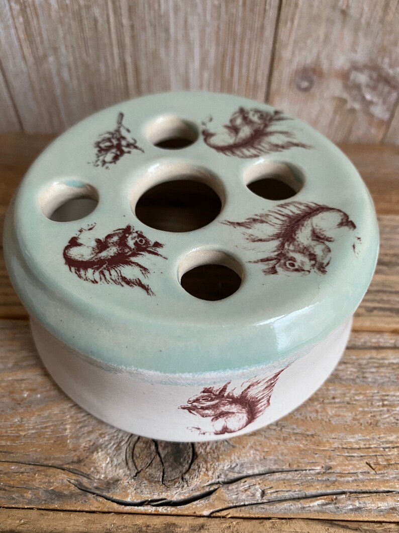 Flower Frog Ceramic Lid Fits Canning Jar Potpourri Jar Lid Etsy