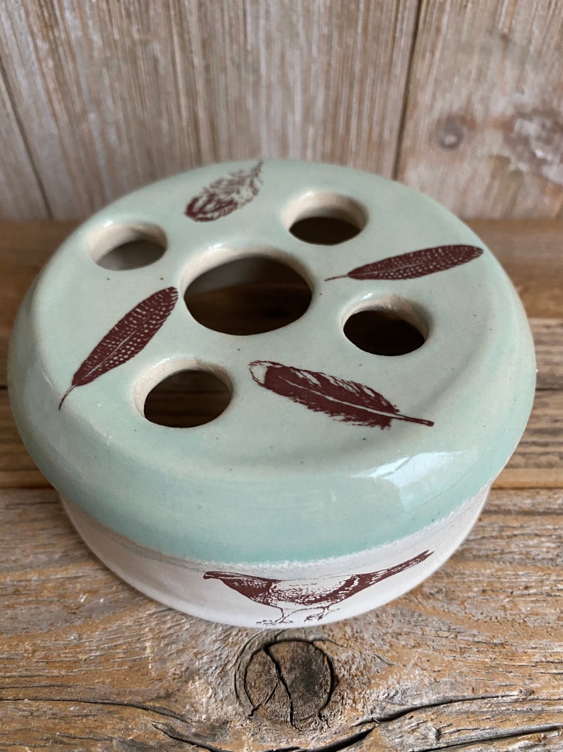 Flower Frog Ceramic Lid Fits Canning Jar Potpourri Jar Lid Etsy