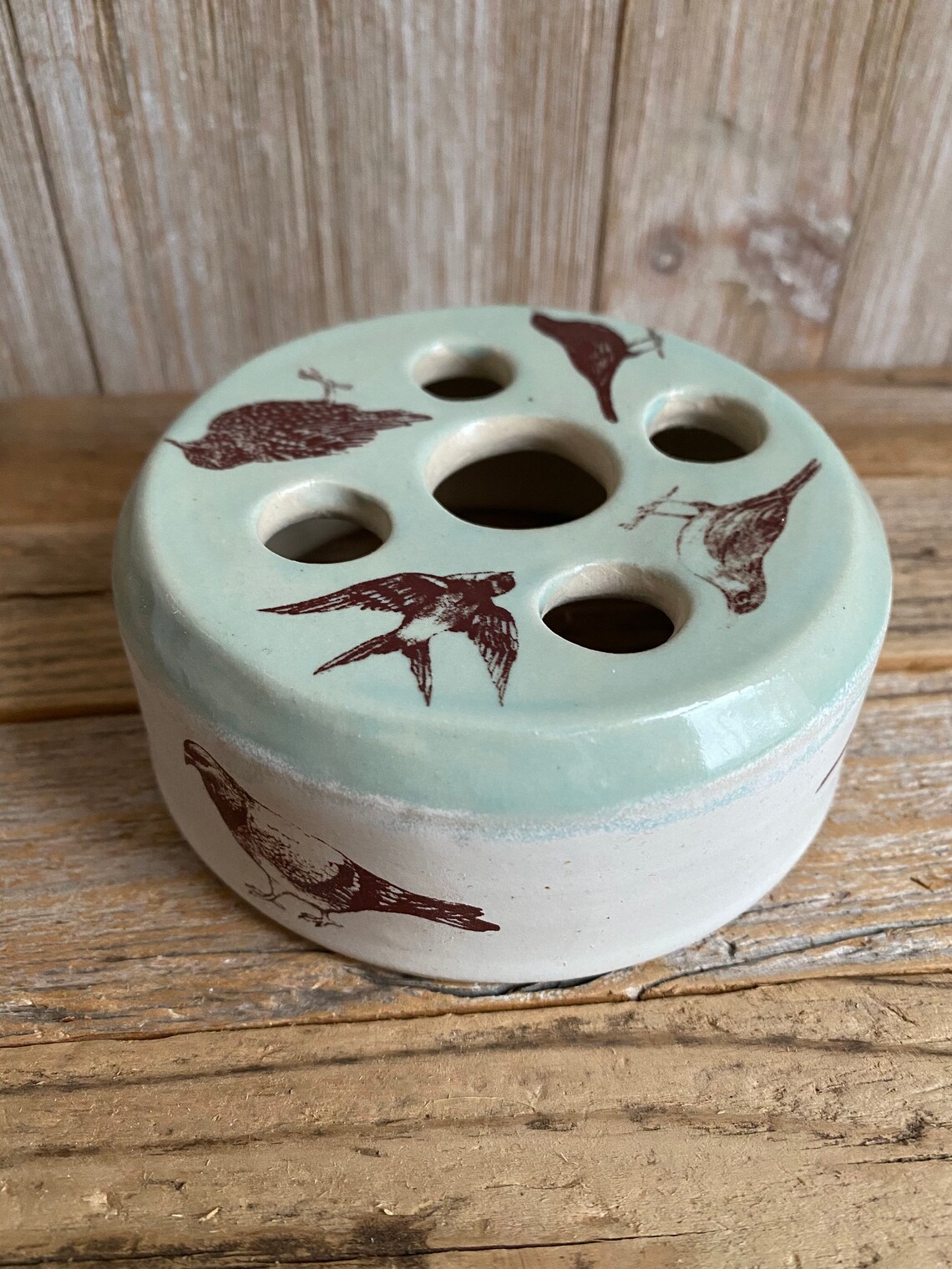 Flower frog ceramic lid fits canning jar potpourri jar lid Etsy