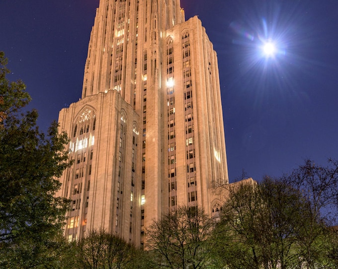 Victory Lights atop the Cathedral of Learning - Various Prints