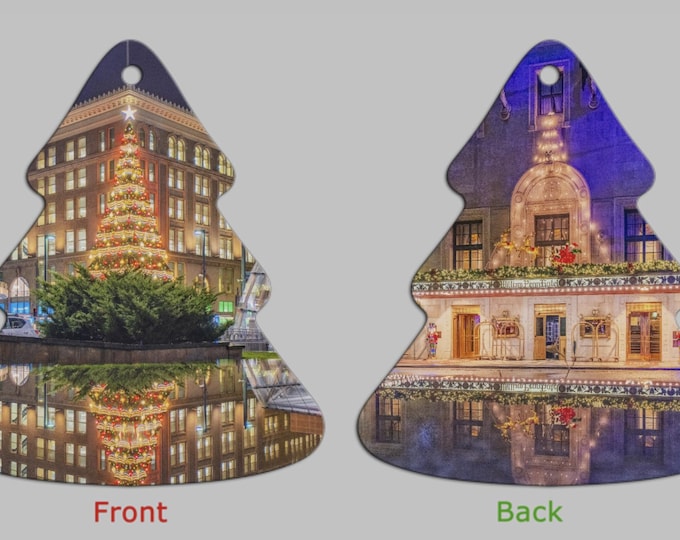 Reflections of Christmas Trees in Pittsburgh - Pittsburgh Christmas Ornaments
