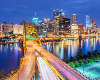 Pittsburgh from the roof of the tunnel - Various Prints