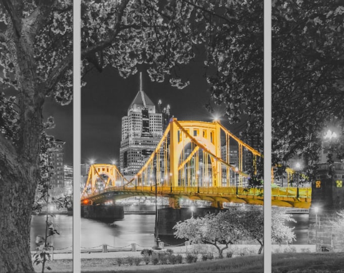 Black and gold on the North Shore - Pittsburgh Triptych - Various formats