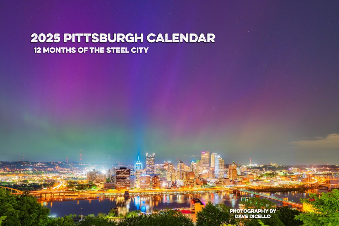 2025 Pittsburgh Calendar Wall Calendar Etsy