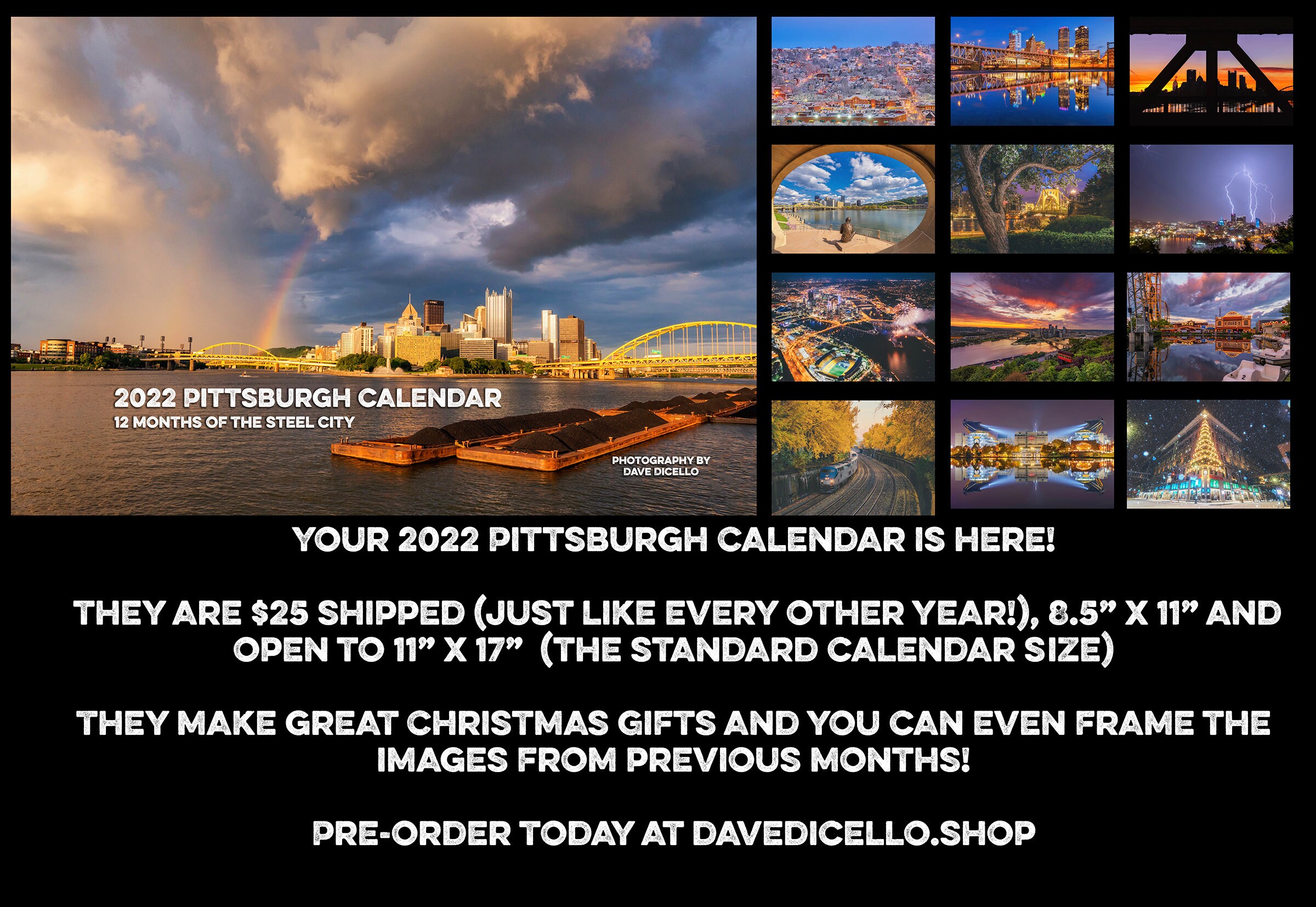 2022 Pittsburgh Calendar