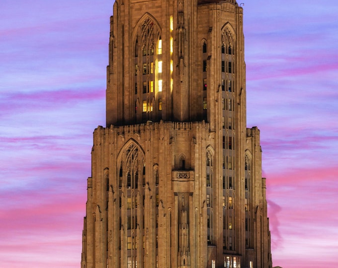 Cathedral and the crescent - Pittsburgh skyline - Various Prints