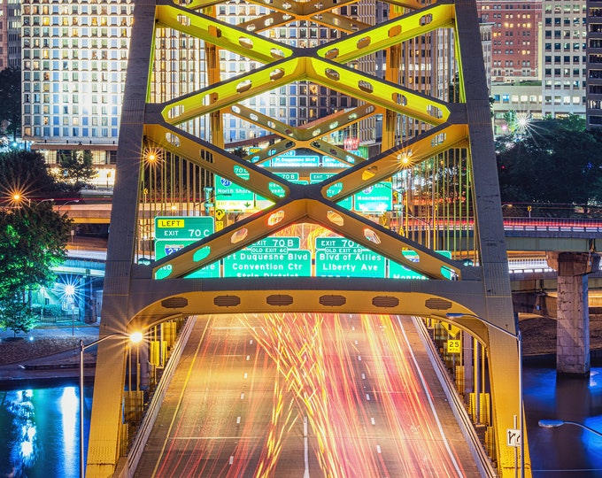 A rooftop view of the Entrance to Pittsburgh - Various Prints