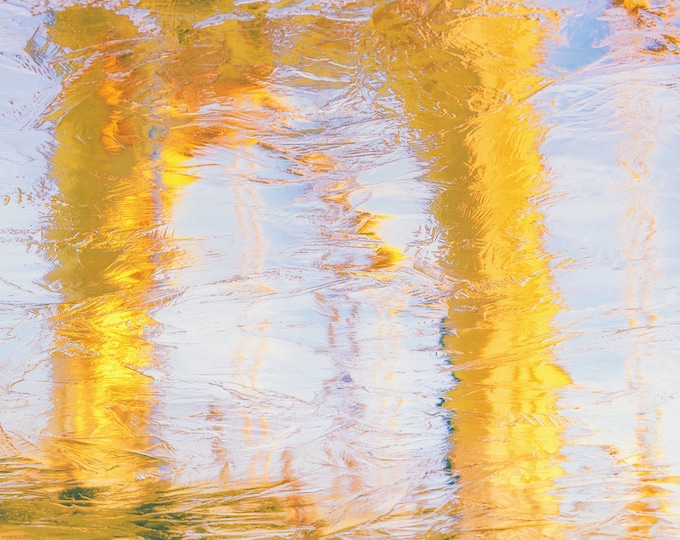 Icy Andy -  A reflection of the Andy Warhol Bridge in the Ice - Pittsburgh Prints