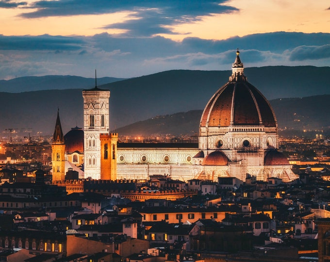 The Duomo in Florence at night - Italy - Various Prints