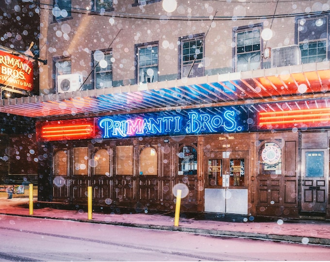 Primanti Brothers in a snowstorm - Pittsburgh skyline - Various Prints