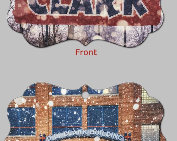 DL Clark Snowglobe scenes - Pittsburgh Christmas Ornaments